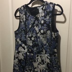 H&M tapestry flowered sleeveless tank dress